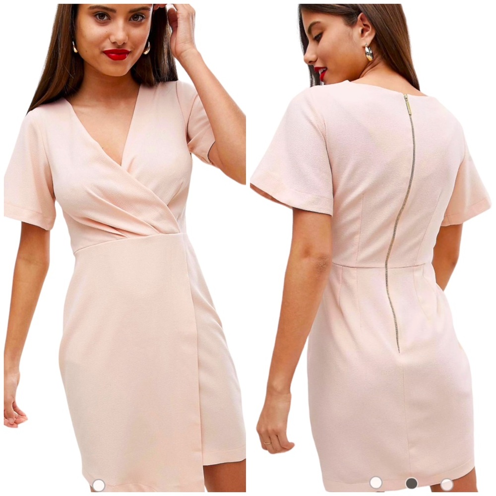 Closet London Wrap Over Midi Dress 10